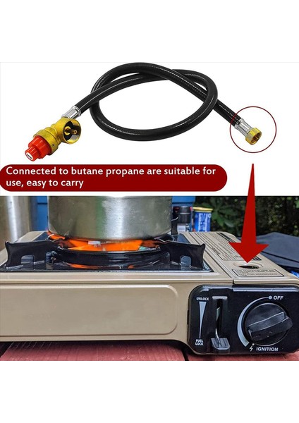 2x 26INCH Yakıt Propan Butan Gaz Taşınabilir Kamp Soba Yedek Regülatörü Hortum ile 1lb Bertaraf Şişesine Dönüştürme (Yurt Dışından) indirimleri