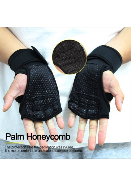 M Eğitim Spor Eldivenleri Erkekler Kadın Egzersiz Eldivenleri Fitness Binası Halter Halter El Bilek Eldivenleri Siyah B (Yurt Dışından) fırsatları