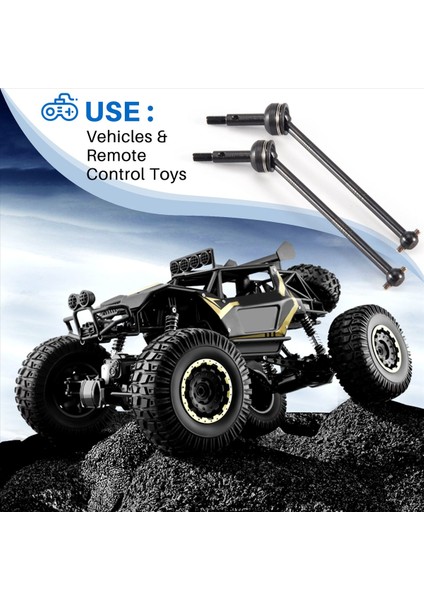 2pcs Cvd Çelik Evrensel Mili Wltoys 144001 1/14 Rc Araba Yükseltme Parçaları Aksesuarları (Yurt Dışından) indirimleri