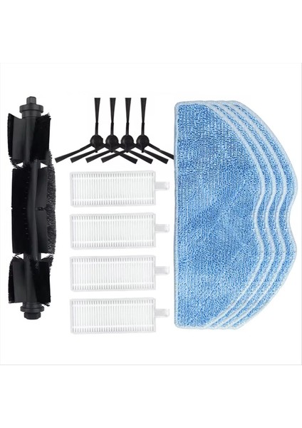 EZVIZ RE4 / RE4 PLUS / RE5 / RE5 PLUS Robot Vakum Süpürge Parçaları Ana Yan Fırça Paspas Filtre Değiştirmeleri için (Yurt Dışından)