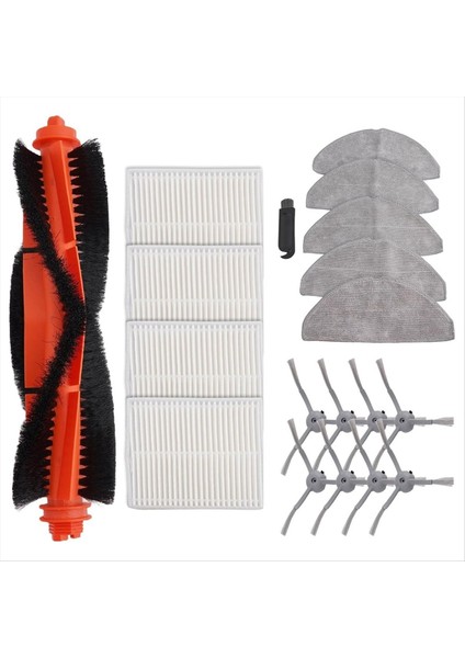 Lubuelu L20/Honiture için V8 Pro Robot Vakum Süpürge Ana Yan Fırça Hepa Filtre Mop Kumaş Yedek Parçaları (Yurt Dışından)