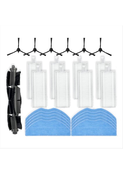 Grundig VCR 4230 VCR 6230 VCR 7230 Robot Vakum Süpürge Ana Yan Fırça Hepa Filtre Mop Bezi Yedek Parçalar (Yurt Dışından)