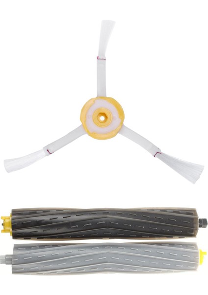 2 Set Supping Robot Değiştirme Aksesuarları Irobot Roomba 800 870 880 Serisi Vakum Süpürge - 1 Set Kıl Fırça ve 1 Set Yan Fırça Saç Fırçası (Yurt Dışından)