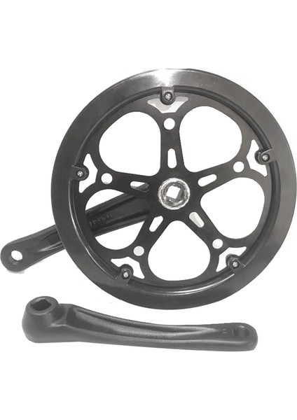 Bisiklet Katlanır Bisiklet Krankset 52T 170MM Bisiklet Krank Seti Diş Plakası Tek Hızlı Bisiklet Elmas Delik Fincan Aksesuarları (Yurt Dışından) fırsatları