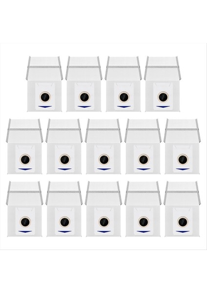 14pcs ECOVACS DEEBOT T30 OMNI /T30 MAX /T30 Pro Robot Vakum Süpürge Yedek Çöp Torbaları (Yurt Dışından)