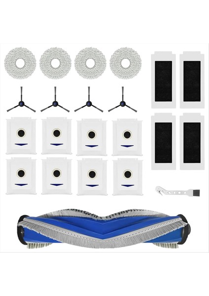 COVACS DEEBOT T30 OMNI / T30 Pro Omni Robot Vakum Parçaları Ana Yan Fırça Hepa Filtre Mop Bez Torbaları (Yurt Dışından)