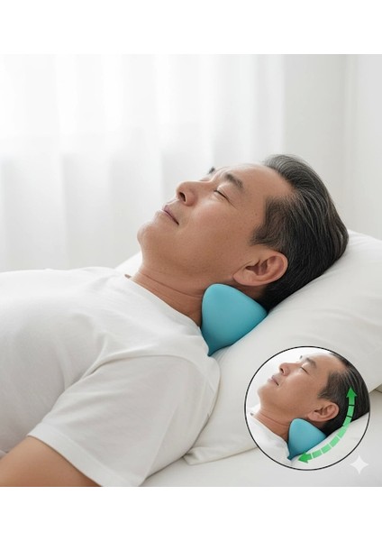 Boyun Hörgücü ve Kamburluk Önleyen Ortopedik Yastık | Dik Duruş, Sağlıklı Omurga ve Rahat Uyku Desteği