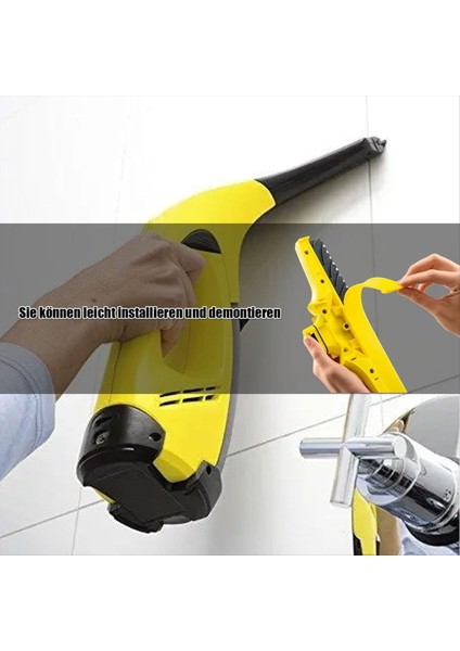 Mikrofiber paspas Karcher Penceresi için Kauçuk Dudak Sweegee Vakum Süpürge Yedek Parçaları Vakum Süpürge WV1 WV2 WV5 (Yurt Dışından) fiyatları