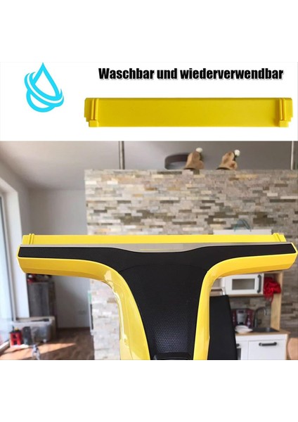 Mikrofiber paspas Karcher Penceresi için Kauçuk Dudak Sweegee Vakum Süpürge Yedek Parçaları Vakum Süpürge WV1 WV2 WV5 (Yurt Dışından) modelleri