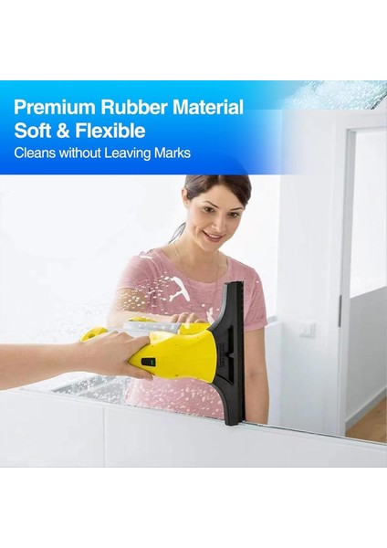 Mikrofiber paspas Karcher Penceresi için Kauçuk Dudak Sweegee Vakum Süpürge Yedek Parçaları Vakum Süpürge WV1 WV2 WV5 (Yurt Dışından) indirimleri