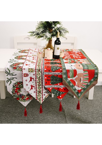 Noel Ev Dekorasyon Malzemeleri Örme Kumaş Masa Runner (Yurt Dışından) fiyatları
