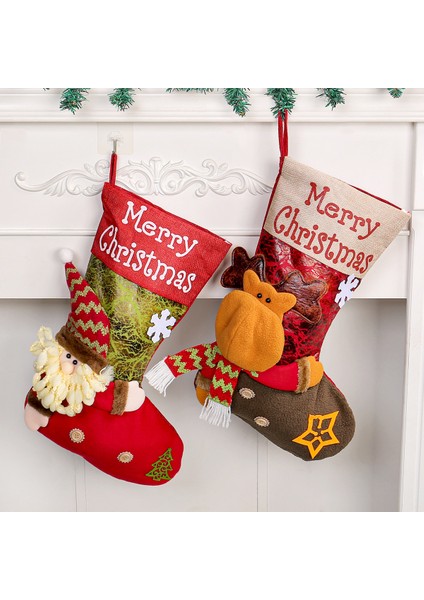 Üç Boyutlu Noel Baba Çorap Noel (Yurt Dışından) modelleri