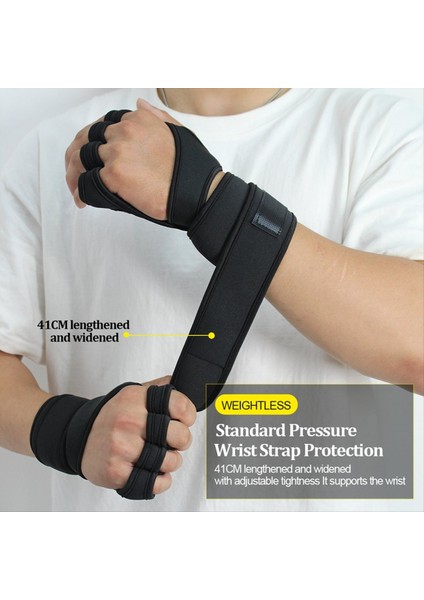 M Eğitim Spor Eldivenleri Erkekler Kadın Egzersiz Eldivenleri Fitness Binası Halter Halter El Bilek Eldivenleri Siyah B (Yurt Dışından) indirimleri