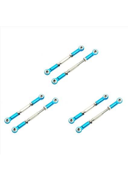 6pcs Metal Ayarlanabilir Direksiyon Bağlantısı Servo Bağlantı Çekme Çubuğu Traxxas Slash 4x4 5807 HQ727 1/10 Rc Araç Yükseltilmiş Parçalar 2 (Yurt Dışından)