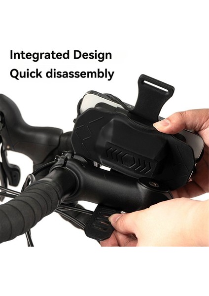 Şarj Edilebilir Cep Telefonu Silikon Silikon Anti Entegre Entegre Hızlı Kurulum Telefon Tutucusu Için Bisiklet Standı (Yurt Dışından) indirimleri