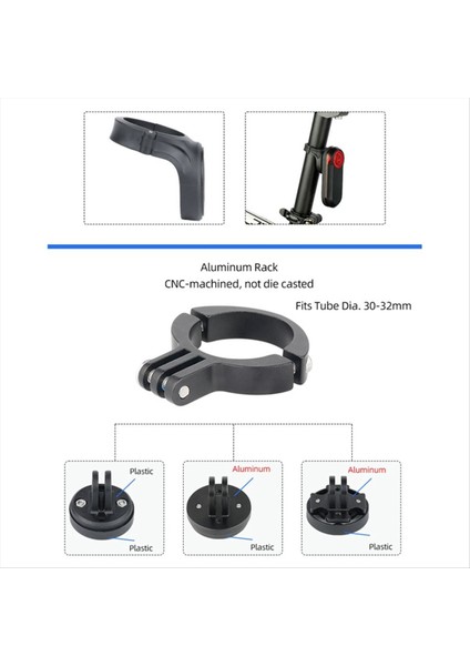 Bisiklet Eyer Arka Işık Braketi Seatpost Montaj Lambası Standı Garmin-Varia Radar Dikiz RTL510 515 500 Vb (Yurt Dışından) fiyatları