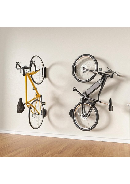 1 Paket Döner Bisiklet Duvar Montajı Dikey Bisiklet Rafı Duvar Montajı Garaj Dağ Bisikleti Duvar Montaj Bisiklet Rafı (Yurt Dışından) fırsatları