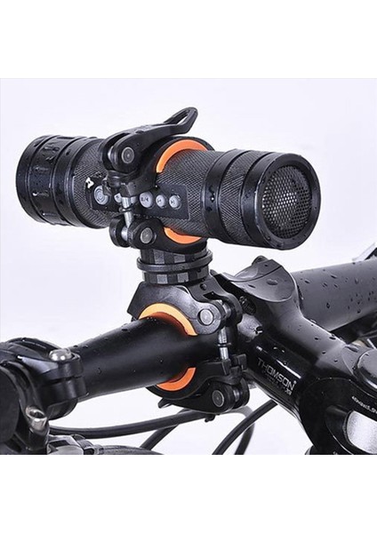 4x 360 Dereceli Dönme Bisiklet Bisikleti Işık Çift Tutucu LED Ön El Fenslight Lamba Gidon Tutucu Siyah + Turuncu (Yurt Dışından) indirimleri