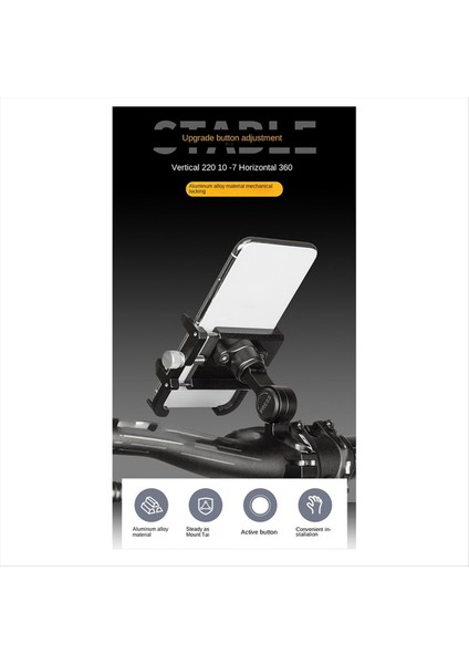 Gub Motosiklet Bisiklet Telefon Tutucu Alüminyum Alaşım Telefon Tutucu Dönebilir Ayarlanabilir Ayarlanabilen Kayma Bisiklet Aksesuarları (Yurt Dışından) fırsatları