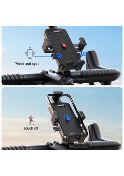 Joyroom Bisiklet Montajı Gidon Braketi Açık Bisiklet Cep Telefonu Navigasyonu Evrensel Tek Elle Çalıştırma Braketi (Yurt Dışından) modelleri