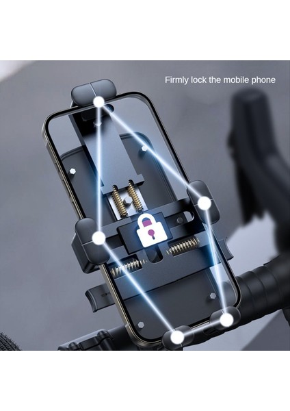 Joyroom Bisiklet Montajı Gidon Braketi Açık Bisiklet Cep Telefonu Navigasyonu Evrensel Tek Elle Çalıştırma Braketi (Yurt Dışından) indirimleri