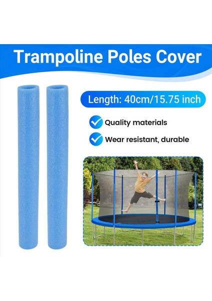 10PCS Trambolin Kutupları Kapak Dolgu Köpük Boru 40 cm Köpüklü Boru Sünger Kasası Koruyucu Trambolin Kutup Kolları Mavi (Yurt Dışından) indirimleri