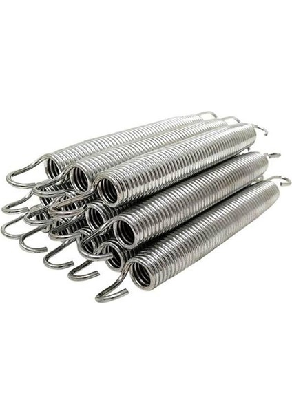 12 Paket 6 5 Inç Trambolin Yay Çelik Yedek Kiti Ekstra Sıçrama Trambolin Aksesuarları Için Gümüş (Yurt Dışından)