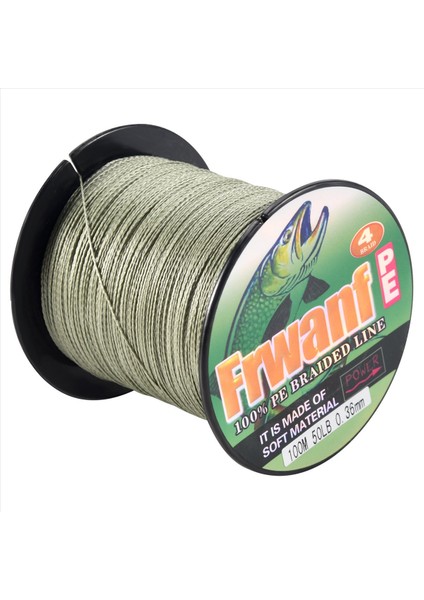 Frwanf Pe Örgülü Balıkçılık Hattı 4 Strand 100M Süper Balıkçı Sazan Hatları Için Süper Güçlü Çok Filement Ipliği 12LB 5 0 (Yurt Dışından) modelleri