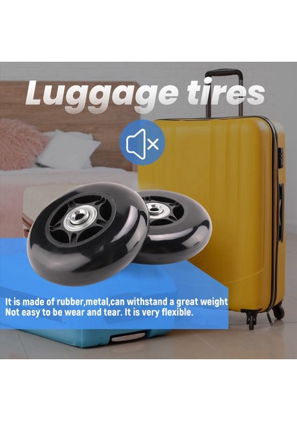 2 Set Bagaj Bavul Yedek Tekerlekler Od 80MM (Yurt Dışından) indirimleri