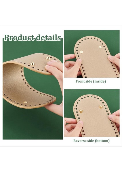 4pcs Torba Alt Taban Pedler 4 Renk Oval Tığ Işi Torba Dip Deri Deri Alt Şekillendirici Ped 10X4 7inch (Yurt Dışından) fırsatları