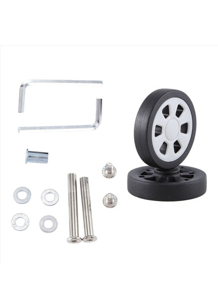 55X12MM Bagaj Tekerlekleri Yedek Aşınma Dayanıklı Pu Caster Bavul Yedek Tekerlekler Bagaj Tekerlekleri Evrensel 6mm 8mm (Yurt Dışından) fiyatları