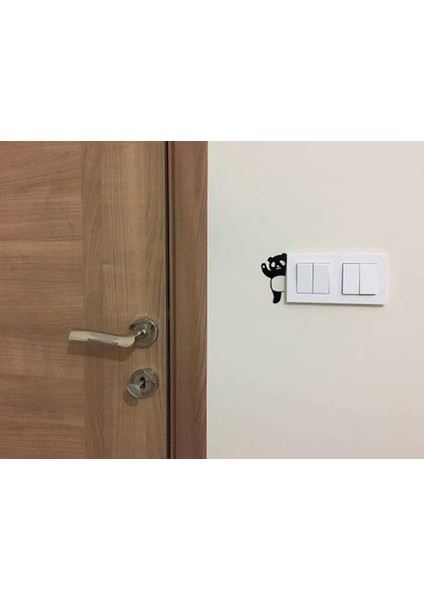 Taraflı Kullanıma Uygun Panda Duvar Sticker