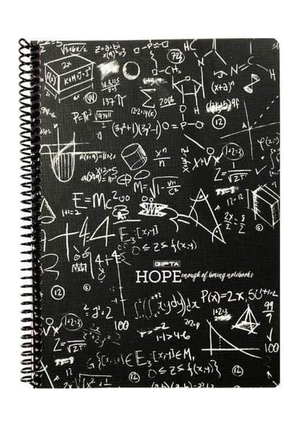 141227 Defter 18,5X26 Hope Spiralli Karton 80 Yaprak Kareli 1195