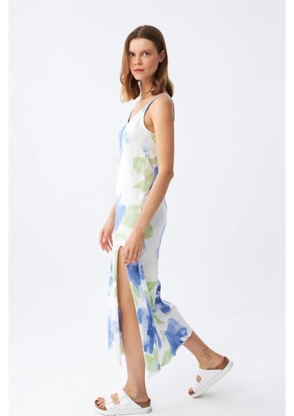 Ip Askılı Uzun Yırtmaçlı Penye Gecelik indirimleri