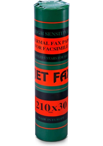 Jetfax Faks Kağıdı 210 mm x 30 mt 1 Rulo