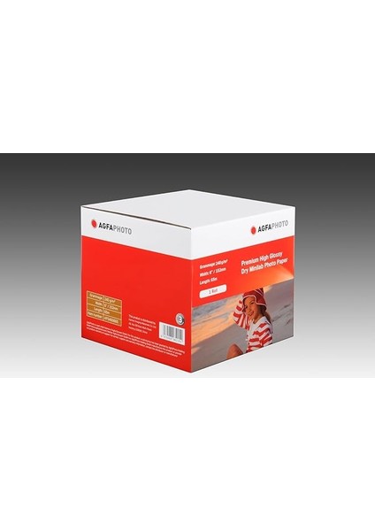 Agfa Photo Inkjet Fotoğraf Kağıdı 15.2 (152 Mm) Parlak 65 Metre DX100 Yazıcıya Uyumlu