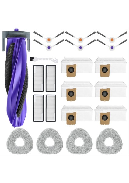 Narwal Freo Z Için Ultra Robot Vakum Süpürge Yedek Kiti Ana Silindir Fırçası Hepa Filtre Mop Pad Toz Torbası Yan Fırça (Yurt Dışından)