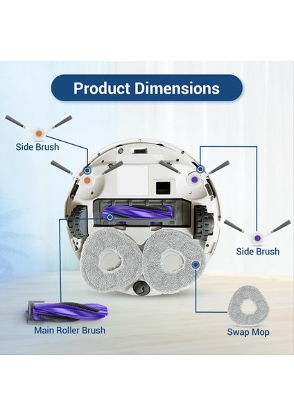 Narwal Freo Z Için Ultra Robot Vakum Süpürge Yedek Kiti Ana Silindir Fırçası Hepa Filtre Mop Pad Toz Torbası Yan Fırça (Yurt Dışından) fırsatları