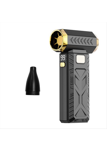 Turbo Fan Şiddet Fan 130000RPM Güçlü Hava Üfleyici Toz Temizleyici Fırçasız Motor Güçlü Rüzgarlar Üfleyici Siyah (Yurt Dışından)