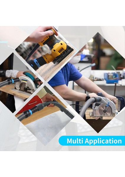 1 1/4 Inç x 17 Ft. Elektrikli Aletler Için 5 Bağlantı Parçası/adaptörlü Ev ve Atölye Vakumları Için Toz Toplama Hortumu (Yurt Dışından) indirimleri