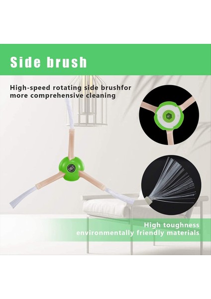 Irobot Roomba I7+ I3 I4+ I6 I6+ I8 I8+ E5 E6 E7 J7+ Vakum Süpürge Set Kauçuk Fırçalar Hepa Filtreler Yan Fırçalar (Yurt Dışından) modelleri