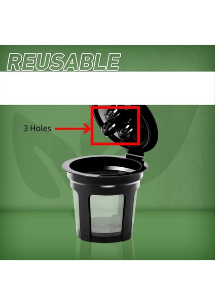 Ninja Dual Brew Için Kahve Filtresi Kahve Makinesi K Cup Ninja Dual Brew Için Yeniden Kullanılabilir Kahve Pods CFP301 CFP307 Kahve Makinesi (Yurt Dışından) indirimleri