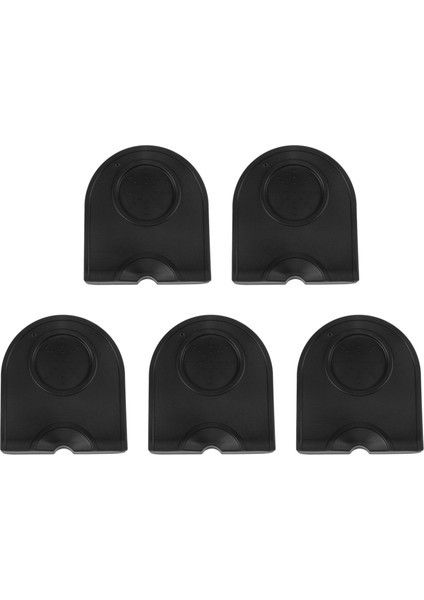 5x Manuel Barista Kahve Espresso Latte Sanat Kalem Kurcalama Tutucu Silikon Pad Mat Mutfak Aksesuarları Siyah (Yurt Dışından)