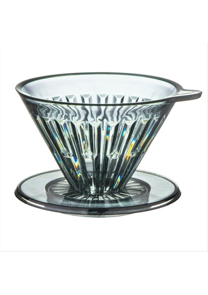 Plastik Kahve Damalı El Yapılan Kahve Filtre Kupası Kahve Paylaşım Penceresine Dökülme 2-4 Bardak Optimal Lezzet Ekstraksiyonu B (Yurt Dışından)