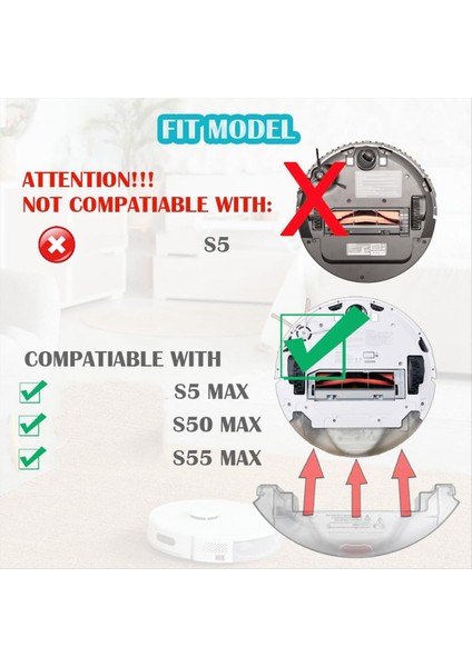 Roborock S5 S5 Max S50 Max S55MAX S6MAX S6 Maxv/s6 Pure/t7 Vakum Süpürge Su Tankı, Toz Kutusu Aksesuarları (Yurt Dışından) fırsatları