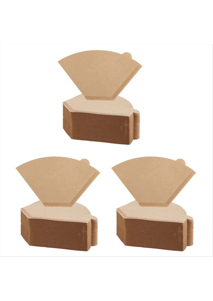 600PCS Kahve Filtresi Doğal Ağarsız Kahve Filtreleri Koni Kağıt Tek Kullanımlık Kahve Filtreleri Dökmek ve Damlamak Için (Yurt Dışından)