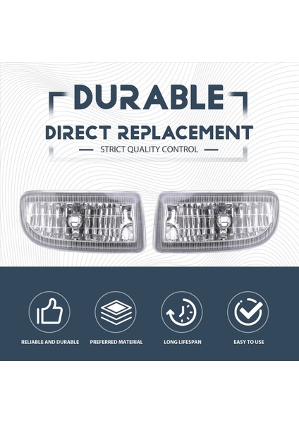 100 LC100 FJ100 1998-2007 Sis Farları Sürüş Camı Için Sis Farı Lambası 8122160042 8121160122 (Yurt Dışından) fırsatları