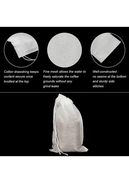 200 Adet Dağınık Soğuk Demleme Çantası Tek Kullanımlık Kahve Filtre Çantası Ince Örgü Demleme Çizim Çantası (Yurt Dışından) indirimleri