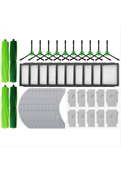 Toz Torbası Davul Yan Fırça Irobot Roomba Combo J7+/roomba Combo J9+ Robot Vakum Süpürge Aksesuarları (Yurt Dışından)