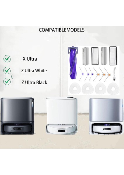 Narwal Freo Z Için Ultra / x Ultra Robot Vakum Yedek Parçaları Ana Fırça Hepa Filtre Temizleme Fırçası Aksesuar (Yurt Dışından) fiyatları